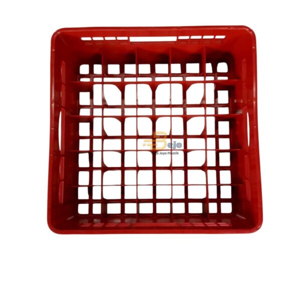 Krat Gelas Merah Gold Plast - Image 3