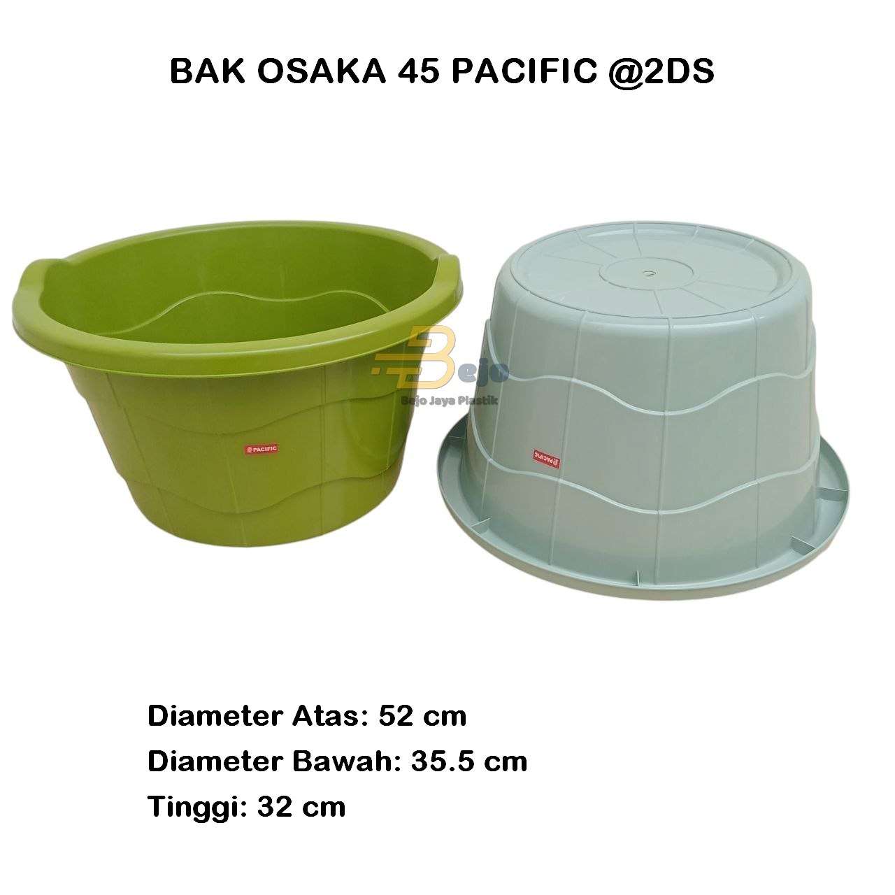 bak osaka 45 abu dan hijau BEJOJAYAPLASTIK