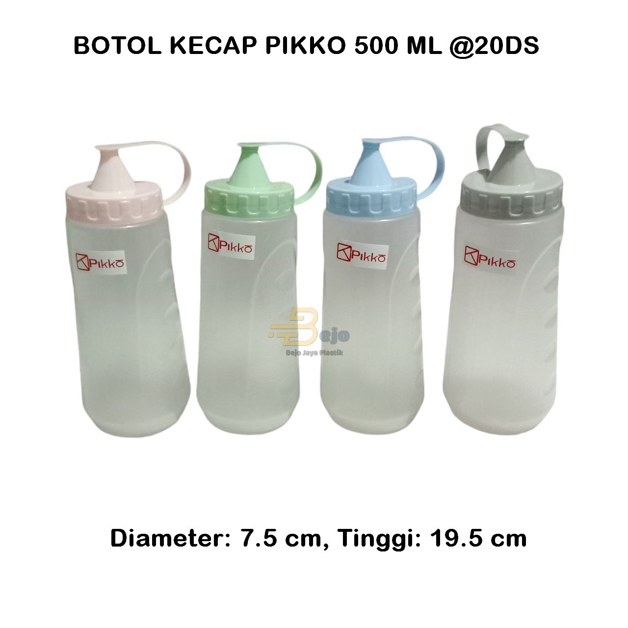 BOTOL KECAP 500 ml pikko all colors bjp