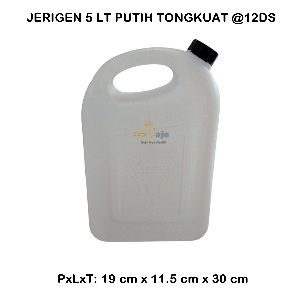 jerigen 5 lt tongkuat putih bjp