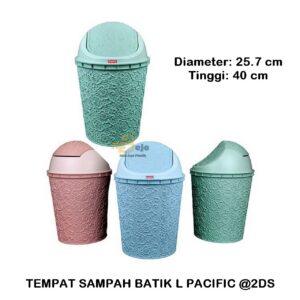tempat sampah batik l 15 liter pacific