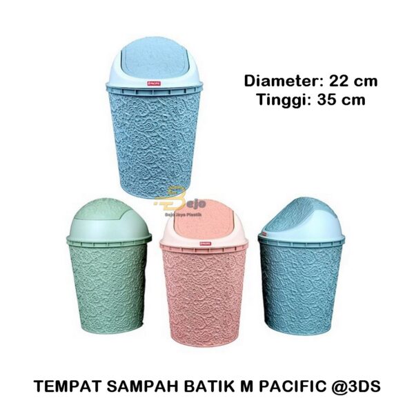 tempat sampah batik m 10 liter pacific