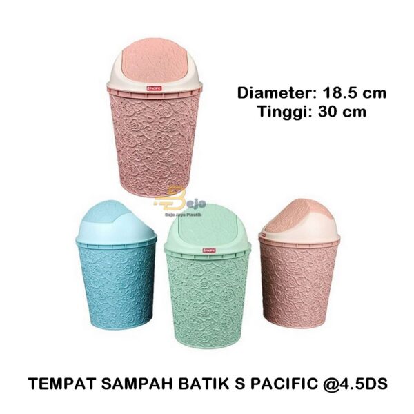 tempat sampah batik s 5 liter pacific