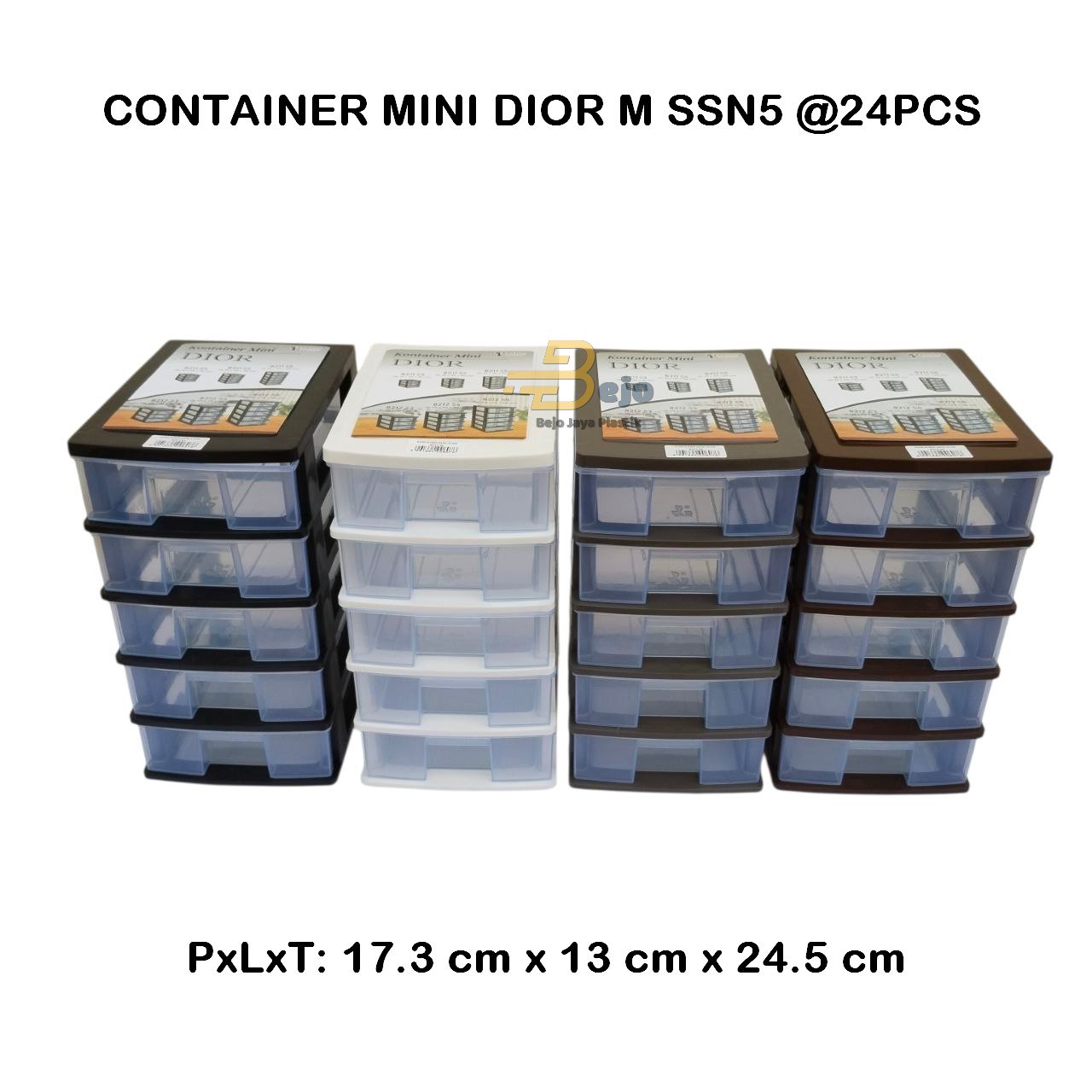 CONTAINER MINI DIOR MEDIUM SUSUN 5 ALL COLORS