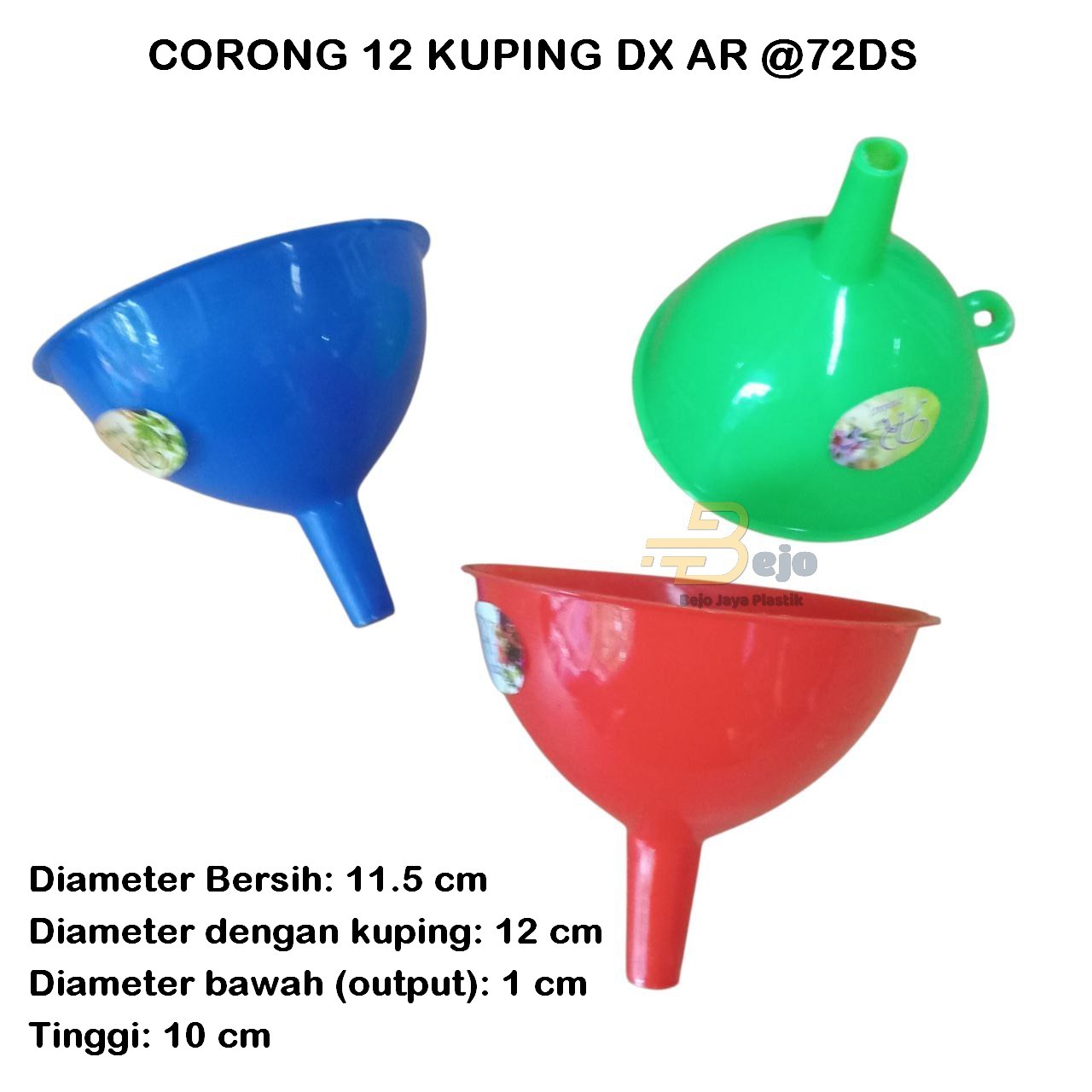 CORONG 12 KUPING DX AR BEJO JAYA PLASTIK