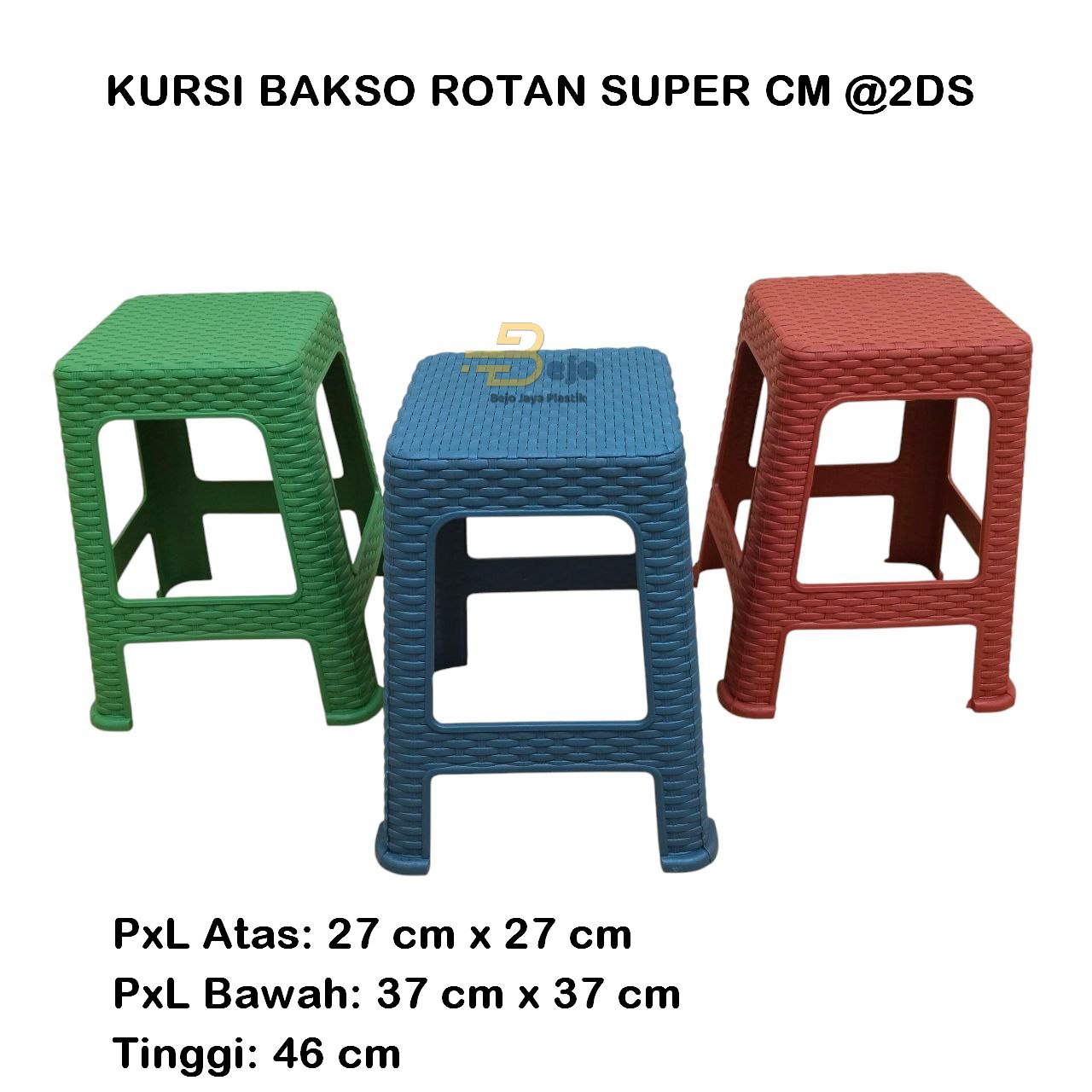 Kursi bakso rotan cm warna