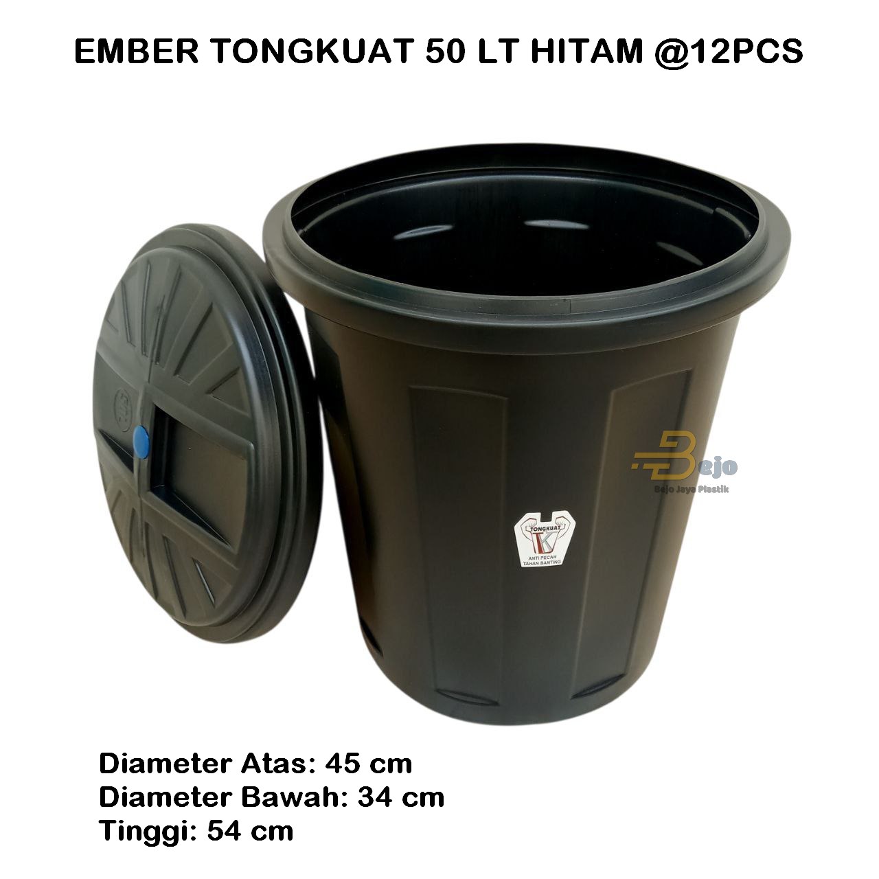ember 50 lt hitam tong kuat bejojayaplastik