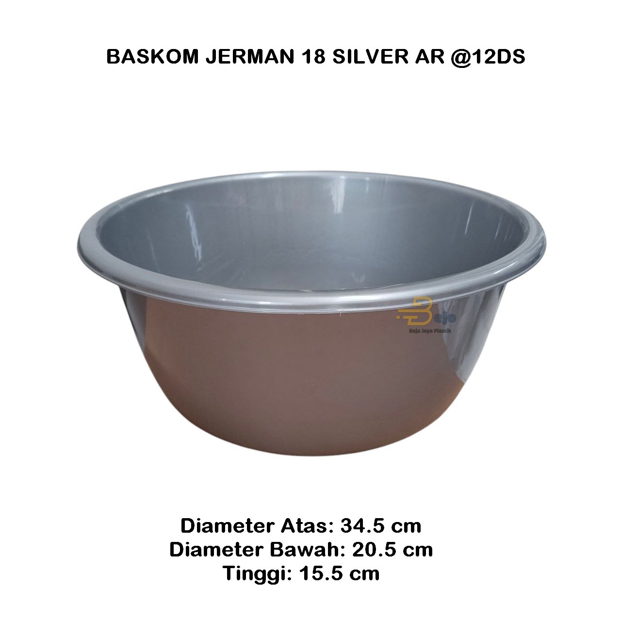 BASKOM JERMAN 18 SILVER AR BEJOJAYAPLASTIK