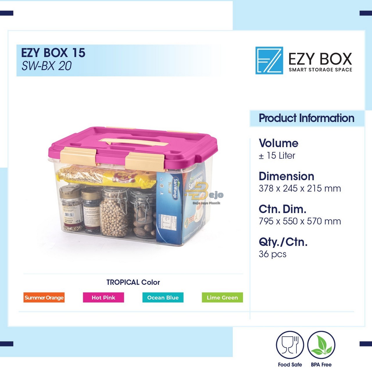 EZY BOX 15 BEJO JAYA PLASTIK
