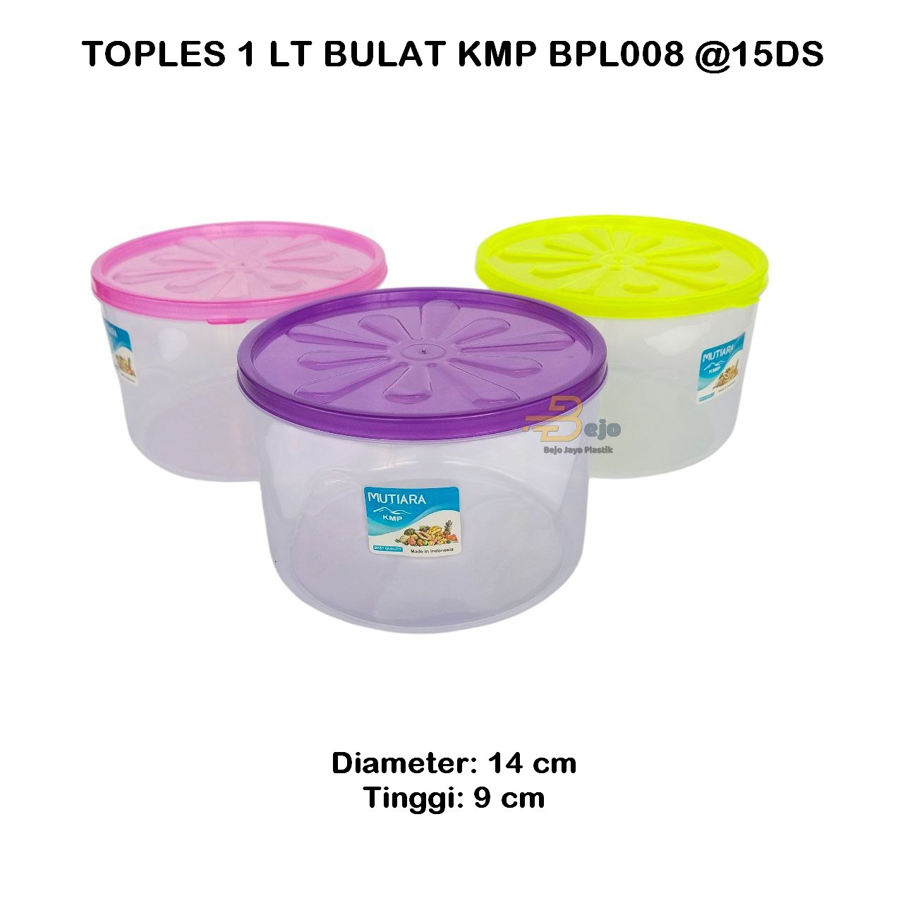 TOPLES 1 LT BULAT KMP BEJO JAYA PLASTIK