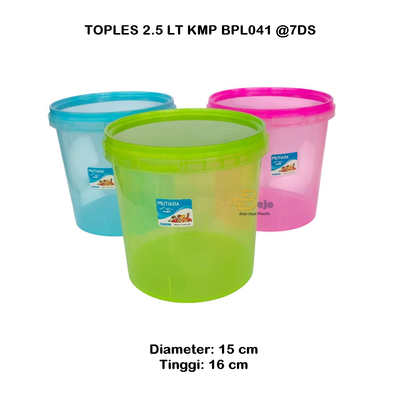 TOPLES 2.5 LT KMP BPL041 BEJO JAYA PLASTIK
