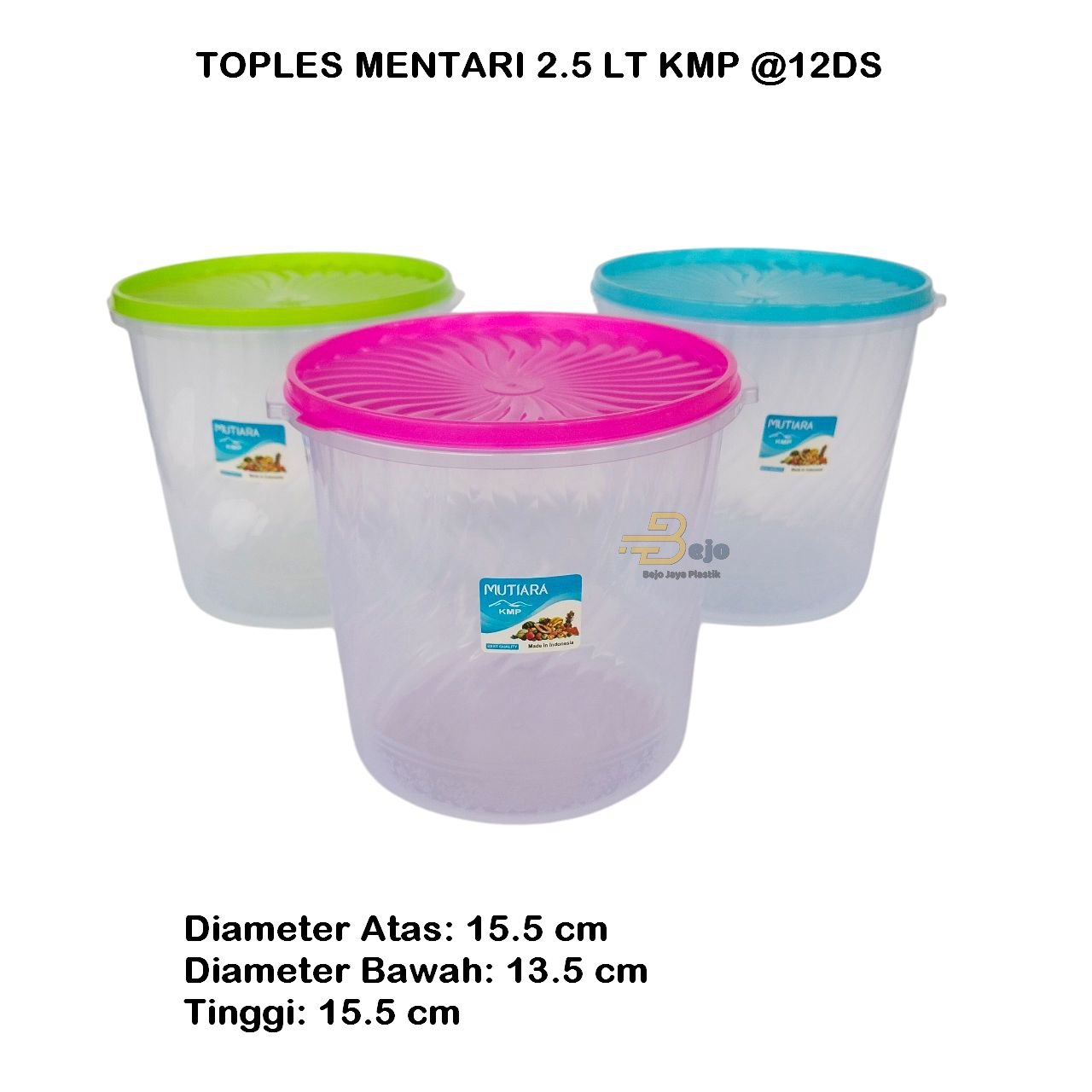 TOPLES MENTARI 2.5 LT KMP BEJO JAYA PLASTIK