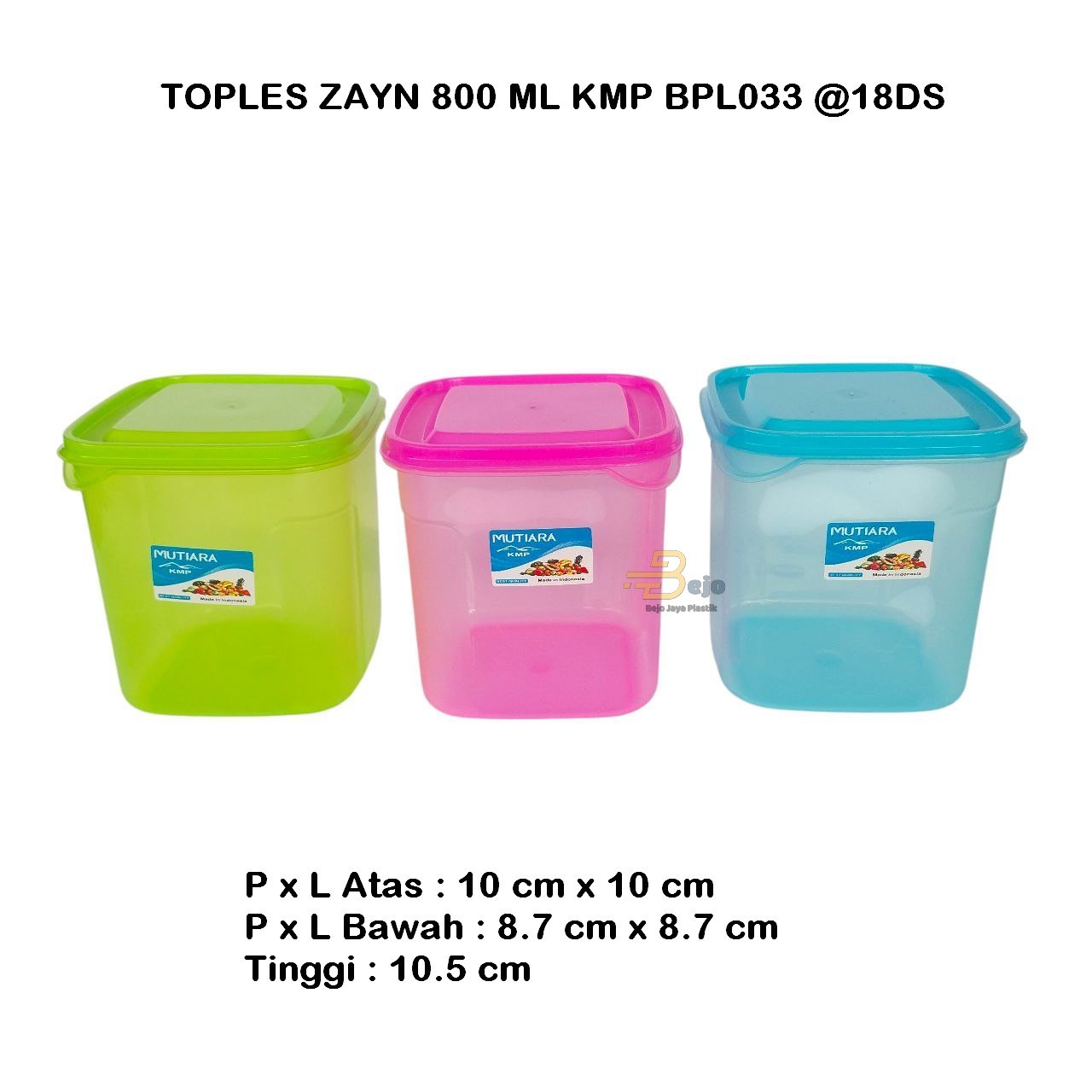 TOPLES ZAYN 800 ML KMP BEJO JAYA PLASTIK
