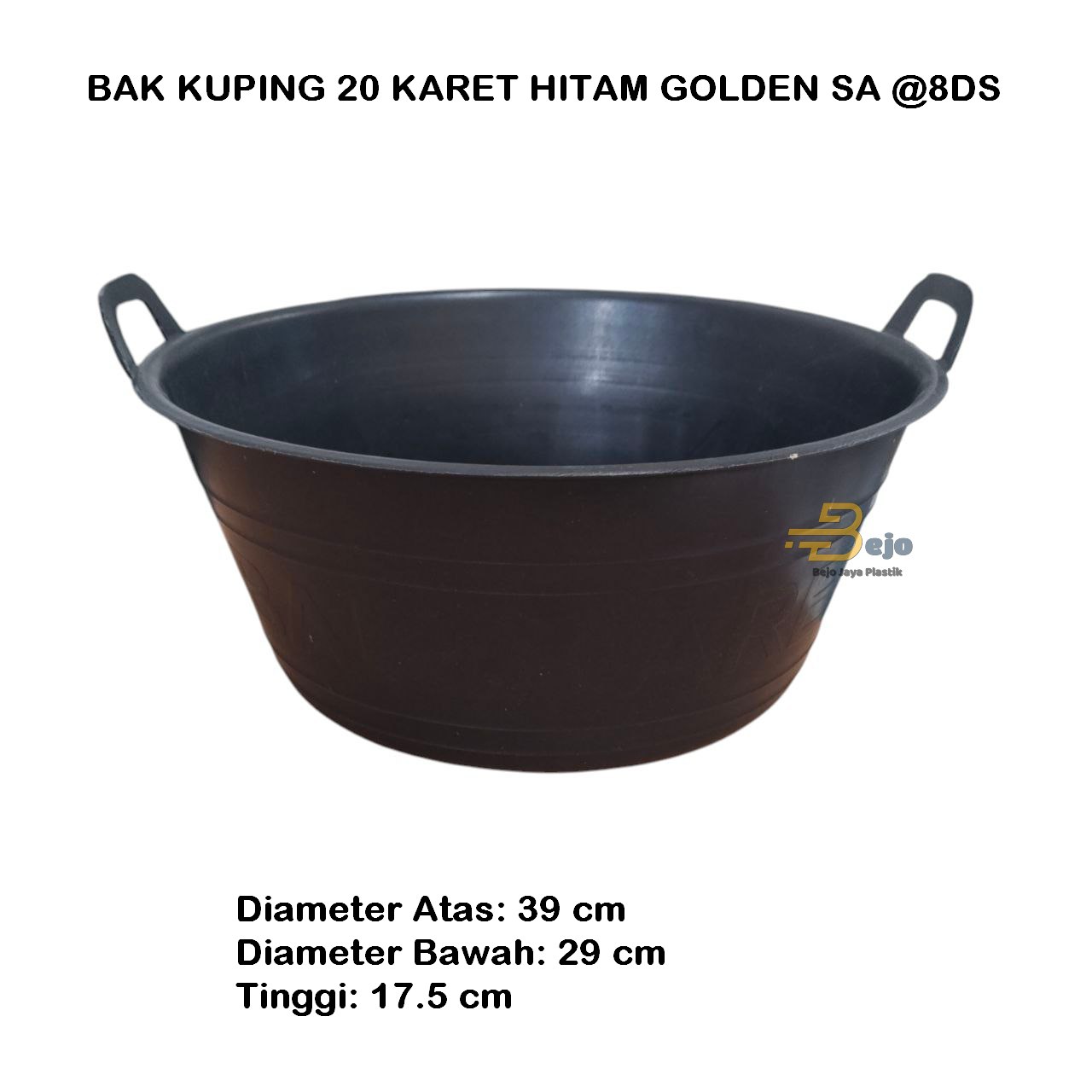 BAK KUPING 20 HITAM KARET GSA BejoJayaPlastik