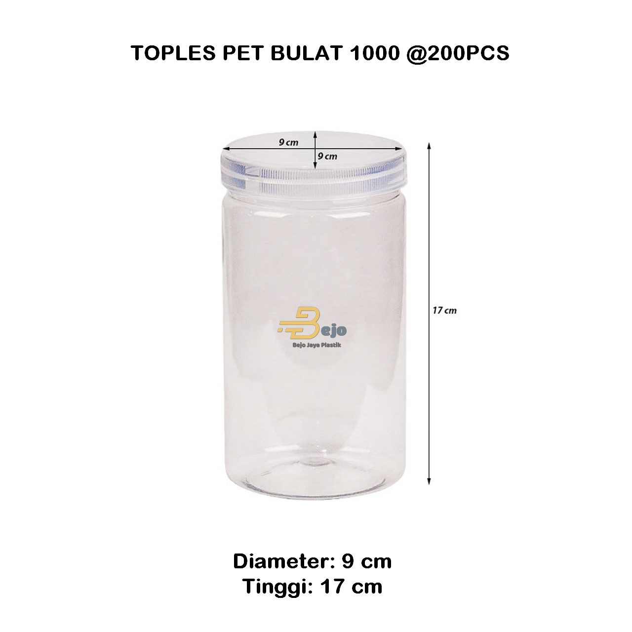 toples pet bulat 1000 bejojayaplastik