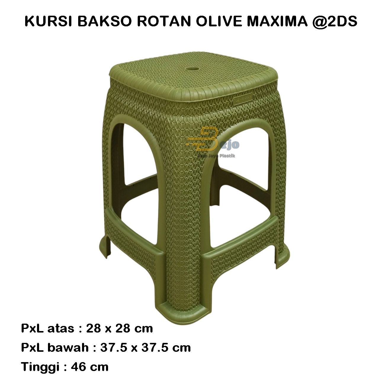 Kursi Bakso Rotan Olive Maxima BEJOJAYAPLASTIK